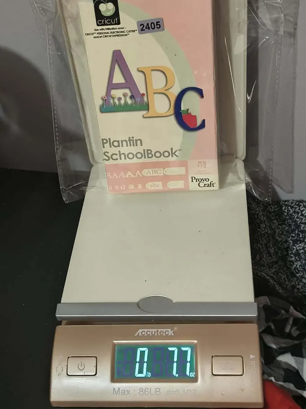 Cricut Cartridge Plantin SchoolBook COMPLETE w/ Overlay & Handbook Font Shapes
